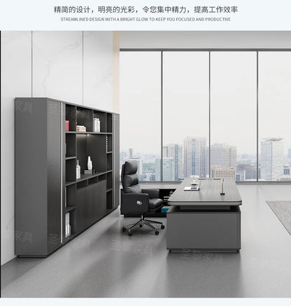 L Shape Storage Executive Desk Designer Computer Bureaux Table Computer Desks Workstation Modern Mesa Escriotorio Home Office