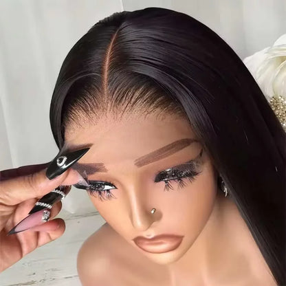 Straight HHair Wigs 13x6 HD Lace Frontal Wigs Brazilian Bone Straight Lace Frontal Human Hair Wigs For Women