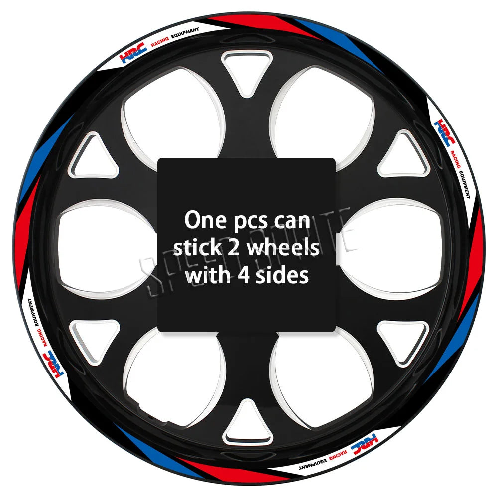 Reflective Wheel Sticker Rim Strips Tape Hub Decal Accessories For Honda HRC CBR650R cbr 600 rr CBR 600 F4 f4i  CBR1000RR 250r