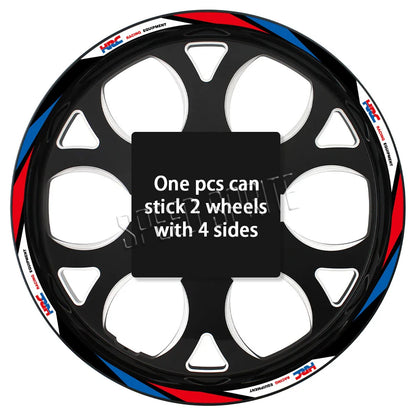 Reflective Wheel Sticker Rim Strips Tape Hub Decal Accessories For Honda HRC CBR650R cbr 600 rr CBR 600 F4 f4i  CBR1000RR 250r