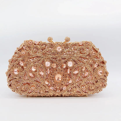 Diamond Dinner Hollow Rhinestone Banquet Clutch Bag Handtassen Dames Bolsos De Fiesta Para Mujer Boda Women's Rhinestone Handbag