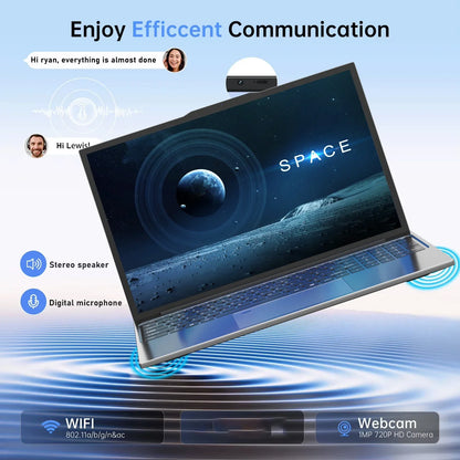 NEW 15.6" Windows 11 Pro Laptops Intel Core i9-10980HK 16GB RAM 1TB SSD Office Gamer Study notebook Computer PC