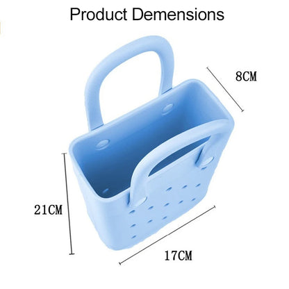 EVA Waterproof Mini Beach Tote Bag Travel Bags Sandproof  Small Size Handbag for Sports Gym Travel Market Outdoor
