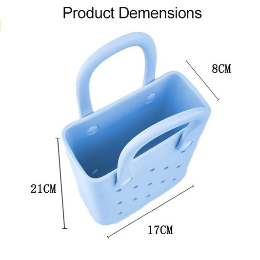 EVA Waterproof Mini Beach Tote Bag Travel Bags Sandproof  Small Size Handbag for Sports Gym Travel Market Outdoor