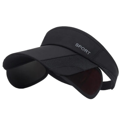 Casual Scalable Sports Sun Hat Wide Brim UV Protection Empty Top Hat Sunscreen Golf Hat Summer Baseball Cap Fitness