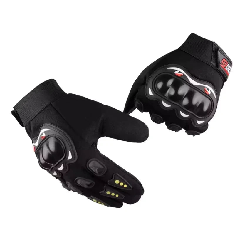 Men's Breathable Motorcycle Gloves Closed Finger Racing Gloves for Outdoor Sports Crossbike Riding