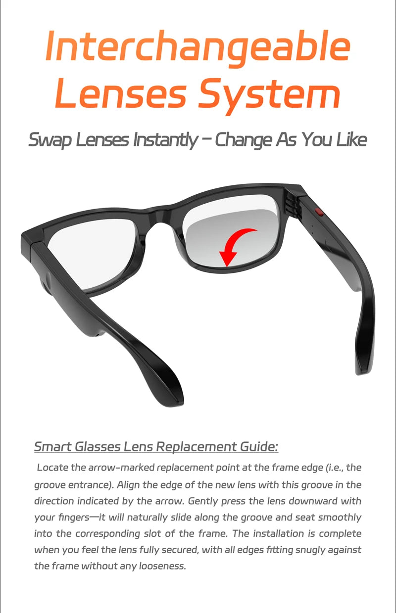 4K HD Smart Glasses AI GPT Camera Bluetooth Call 260Mah Battery Voice Assistant Translate Identify Objects Smart Glasses 2025