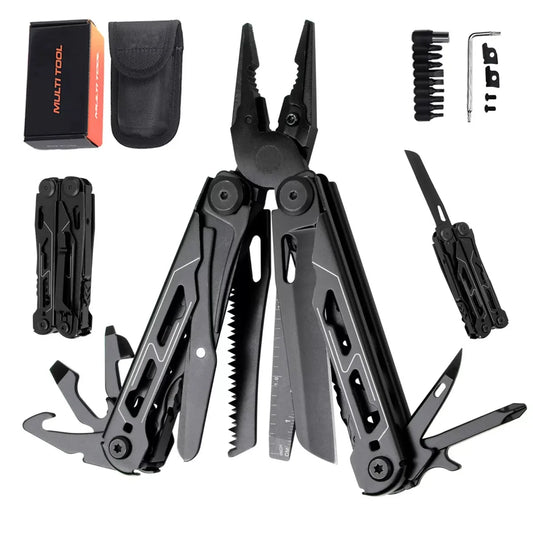Outdoor Camping Multi Tools Folding Survival Gear Plier Knife Wire Stripper Outdoor Mini Portable Hand Tools Knife, Scissors