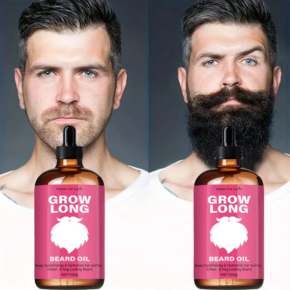Beard Conditioning Oil 100g, with Keratin & Caffeine, Softens and Styles Beard, Daily Hydration for a Fuller Look, Fast Shipping