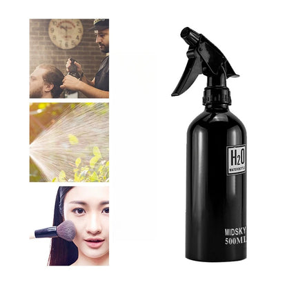 500ml Spray Bottle Refillable Mist Bottle Dispenser Hairdressing Empty Bottle Salon Aluminum Water Can Barber Tools Wholesale