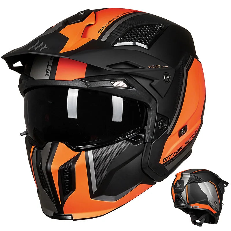 MT New Full Face Helmet Motorcycle Helmets Modular High Quality DOT ECE Approved Personality Off Road Moto Helmets Fashion