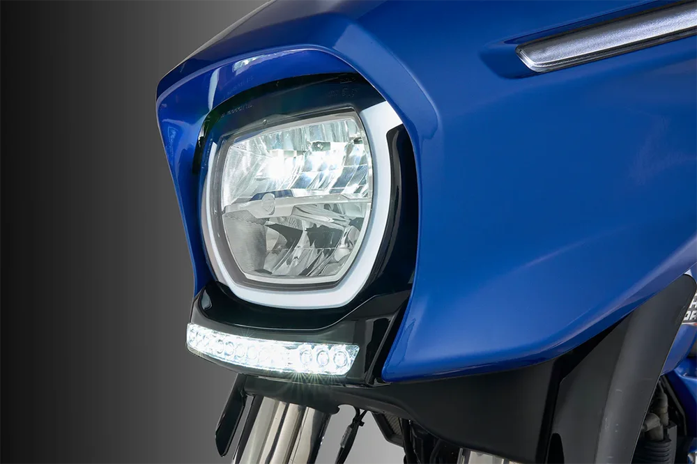 New Motorcycle GOAT-E LED Fairing Light Chrome Amber/White For Harley CVO Electra Street Glide Ultra FLHXU FLHX FLHXSE 2024 2025