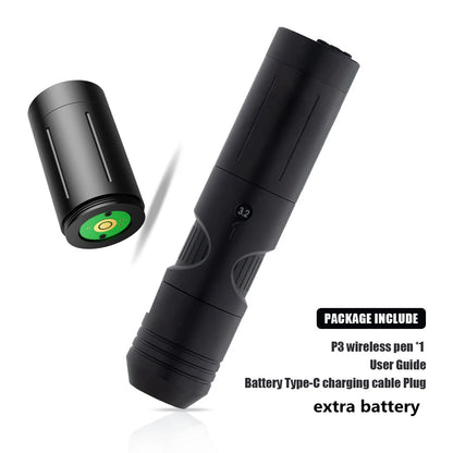 EZ P3 Wireless Tattoo Machine Pen Battery Power 2000mAH 6 Adjustable Stroke 2.5mm-4.0mm Swiss Motor Tattoo Gun Tattoo Supply
