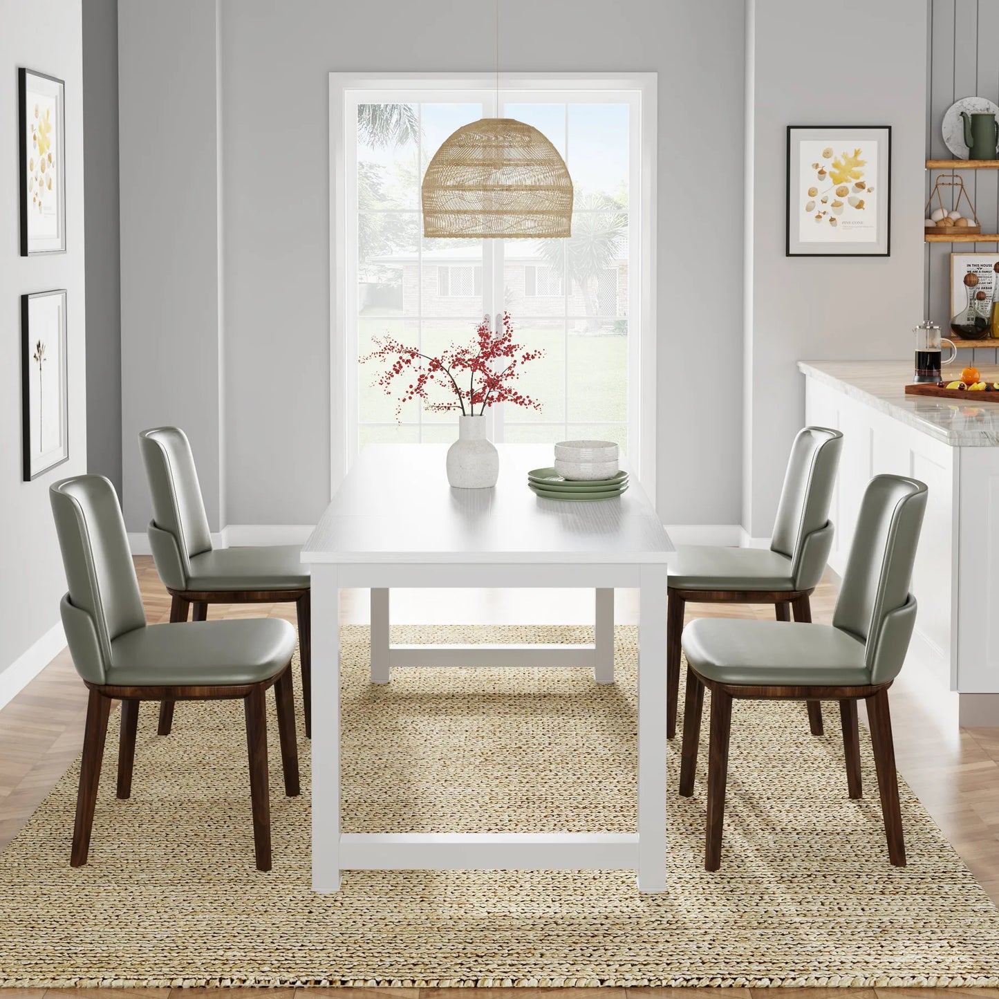 Tribesigns Large Office Desk Computer Table Study Writing Desk Workstation for Home Office Modern Computer Desk