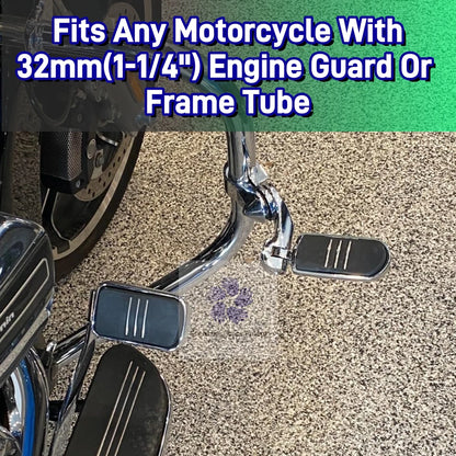 1.25" Motorcycle Engine Guard Highway Pegs Footpeg For Harley Honda Touring Sportster Davidson Road King Street Glide Low Rider