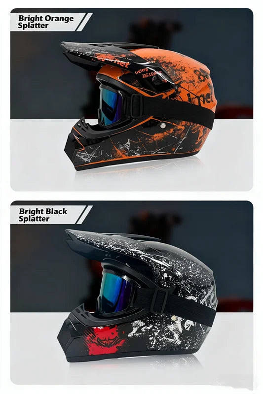 High Quality Motorcycle Off Road Racing Helmet ATV Forest DH Mountain Bike Full Helmet DOT Approved