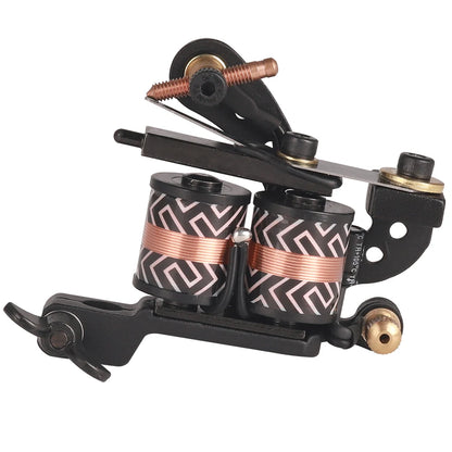 Professional Coil Tattoo Machine 10 Warp Coils Cast-iron Handmade Tattoo Guns for Liner Shader Tattoo Artist Supplies