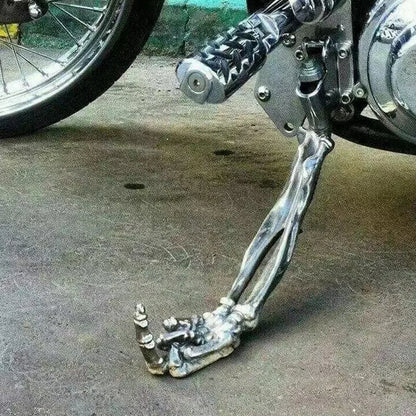 New Creative Metal Motorcycle Bracket Motorcycle Kicklands Funny Vertical Middle Finger