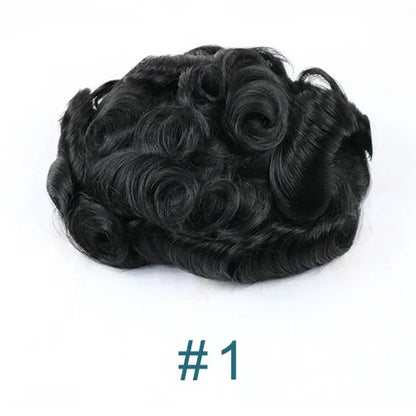 Super Micro Skin Grey 1B65 1B40 Human Hair Toupee Natural Hairline Hair Loss Solution Durable Black White Prosthes Replacement S