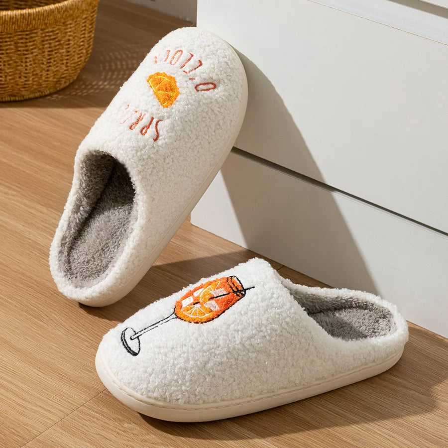 Women's Slippers Aperol Spritz Spritz O'Clock Cozy Comfy Fluffy Slippers Party Bridal Shower Mom Daughter Gift For Girl