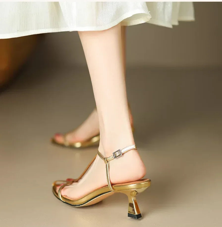 High Heels Sandals Sexy Women Pointed Toe Shoes Luxury Woman Slippers New Pumps Beach Dress Flip Flops Party Mujer Sandalias