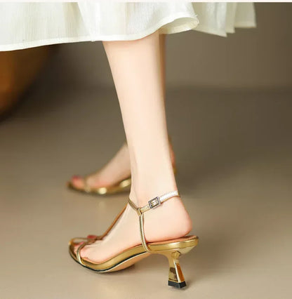 High Heels Sandals Sexy Women Pointed Toe Shoes Luxury Woman Slippers New Pumps Beach Dress Flip Flops Party Mujer Sandalias