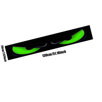 1Roll Green Angry Eyes Car Sticker Waterproof Cover Scratches Vinyl Decal for Vehicle Front Windshield Self-adhesive Easter Gift