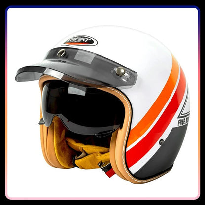 Jet Helmet Men Women Open Face Motorcycle Helmets DOT Approved Capacete De Moto ABS Material Moto Equipments ECE Certified
