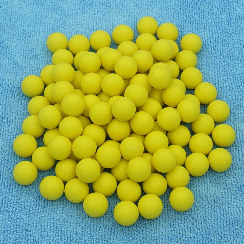 TR50 Paintball Ammo Reusable 0.5cal Rubber Ball Hard Plastic Bullet Projects for Self Defense 50 Rounds
