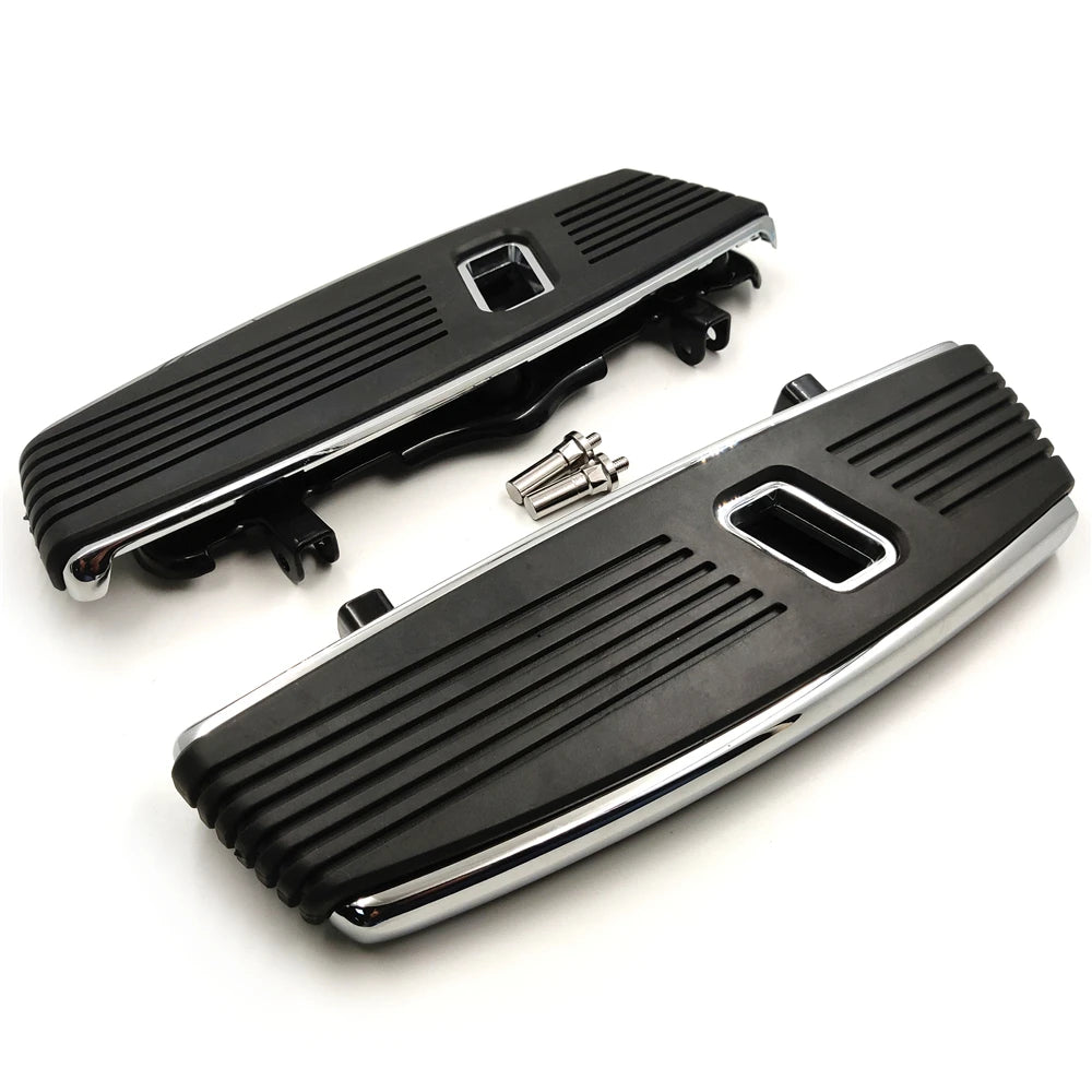 Motorcycle Hana Cut Front Footrests Footboard For Harley Davidson 2012-2016 FLD，1986-2023 FL，1986-later Touring，08-later Trik