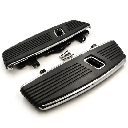Motorcycle Hana Cut Front Footrests Footboard For Harley Davidson 2012-2016 FLD，1986-2023 FL，1986-later Touring，08-later Trik
