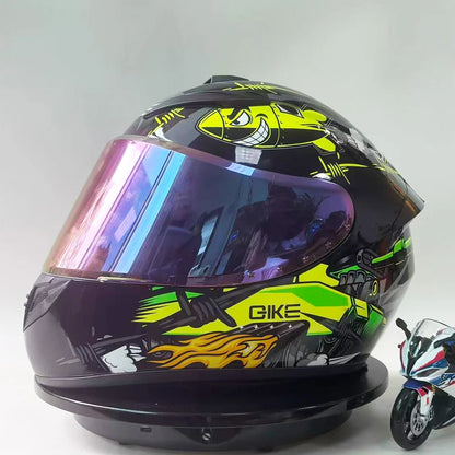 New Vintage Motorcycle Helmet Unisex Full Face Fog Proof Customizable Full Coverage Karting Helmet for Men And Women