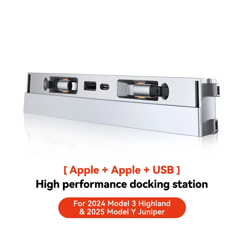 YZ For Tesla Model 3 Y Highland Juniper  Docking Station Fast Charger Intelligent Expansion Dock Central Control Charging Shunt