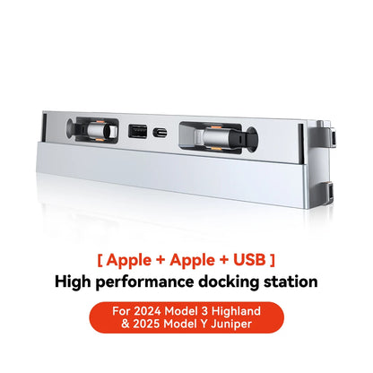 YZ For Tesla Model 3 Y Highland Juniper  Docking Station Fast Charger Intelligent Expansion Dock Central Control Charging Shunt