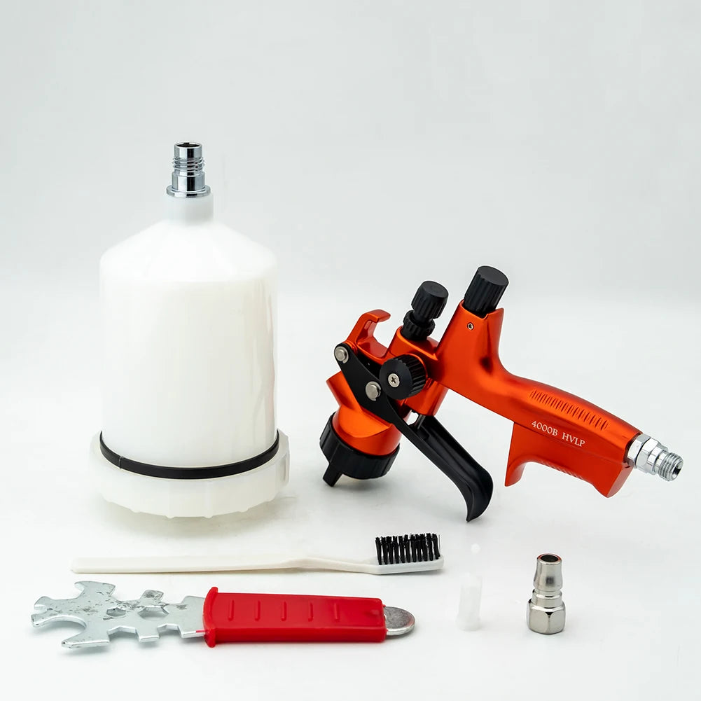 High Quality 4000B HVLP Spray Gun 1.3mm Stainless Steel Nozzle Atomization Professional Sprayer Paint Airbrush For Car Painting