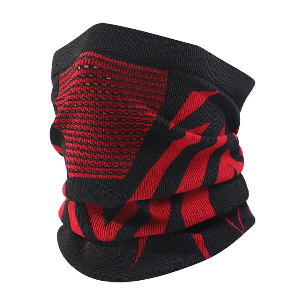 Windproof Warm Zebra Striped Face Mask/Scarf - Ideal for Motorcycle, Running, Skiing, Snowmobile - Winter Outdoor Protection