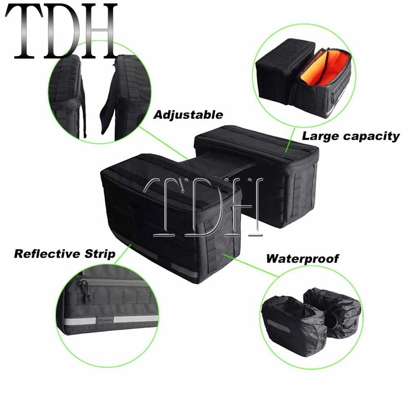 Motorcycle Saddlebag Side Tool Luggage Bag For Harley Dyna Softail Sportster XL Street Bob Low Rider FXD FXBB Travel Saddle Bags