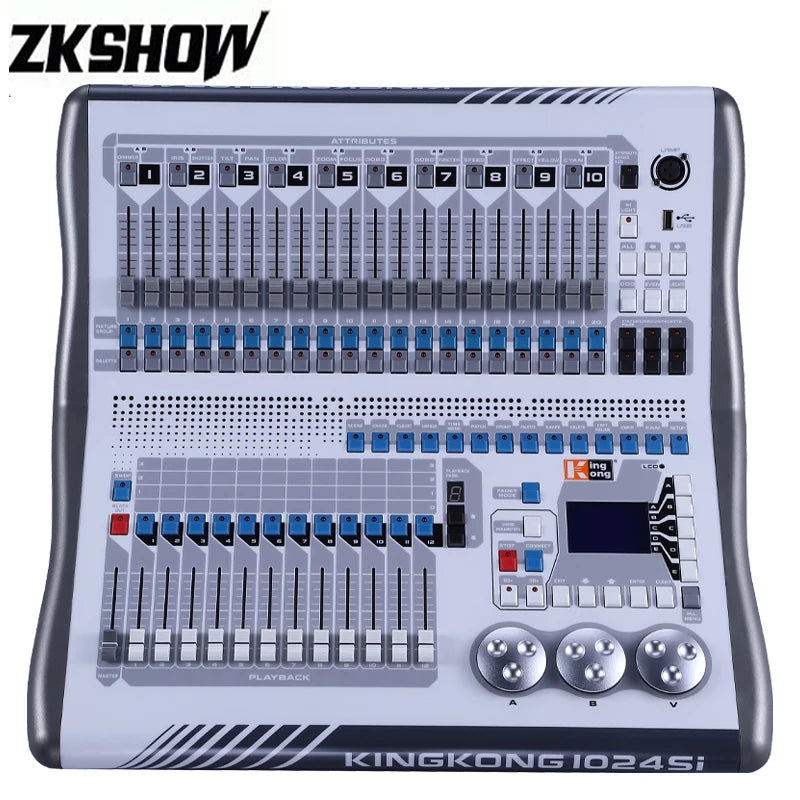 King Kong 1024 DMX512 Console for Show Christmas Wedding Easter Halloween Bar Festival Professional Stage Lighting Controller