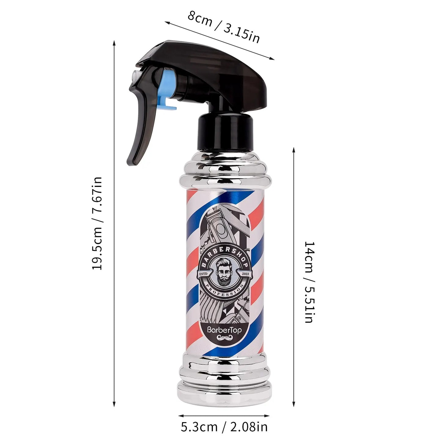 Retro Hairdressing Spray Bottle Refillable Bottles Continuous Mist Watering Can Portable Salon Barber Water Sprayer