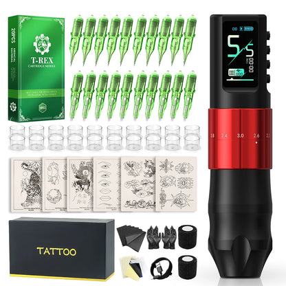 XNET Nebula Wireless Tattoo Machine Full Kit Custom Motor 1600mAh Battery 7 Strokes Dot Tattoo Pen For Beginner For Tattoo Art