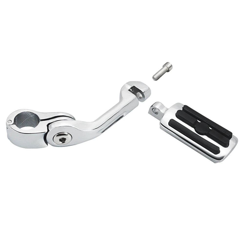 Motorcycle 1 1/4" Highway Footrest Engine Guard Mount Footpegs For Harley Road King Sportster 1200 Iron 883 Electra Street Glide