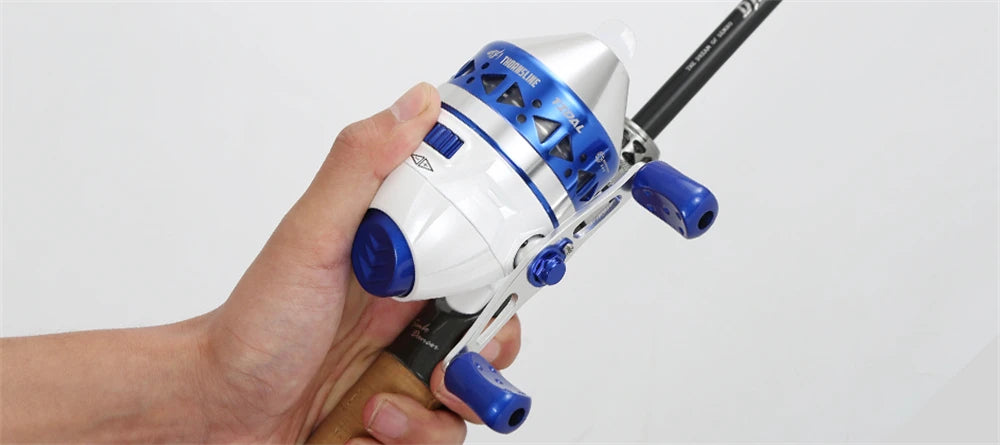 ZUKIBO Portable Slingshot Fishing Reel 4.0:1 High Speed Reel Left Right Hand Catapult Hunting Shooting Closed Fish Reel New