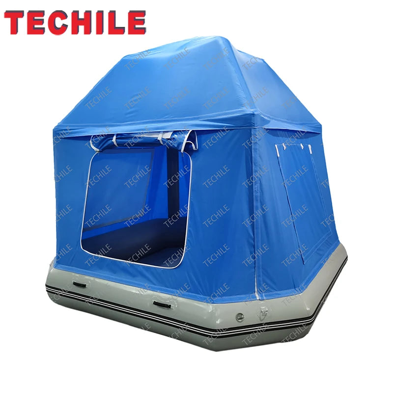 Inflatable Water Leisure Tent Inflatable Floating Camping Raft Tent