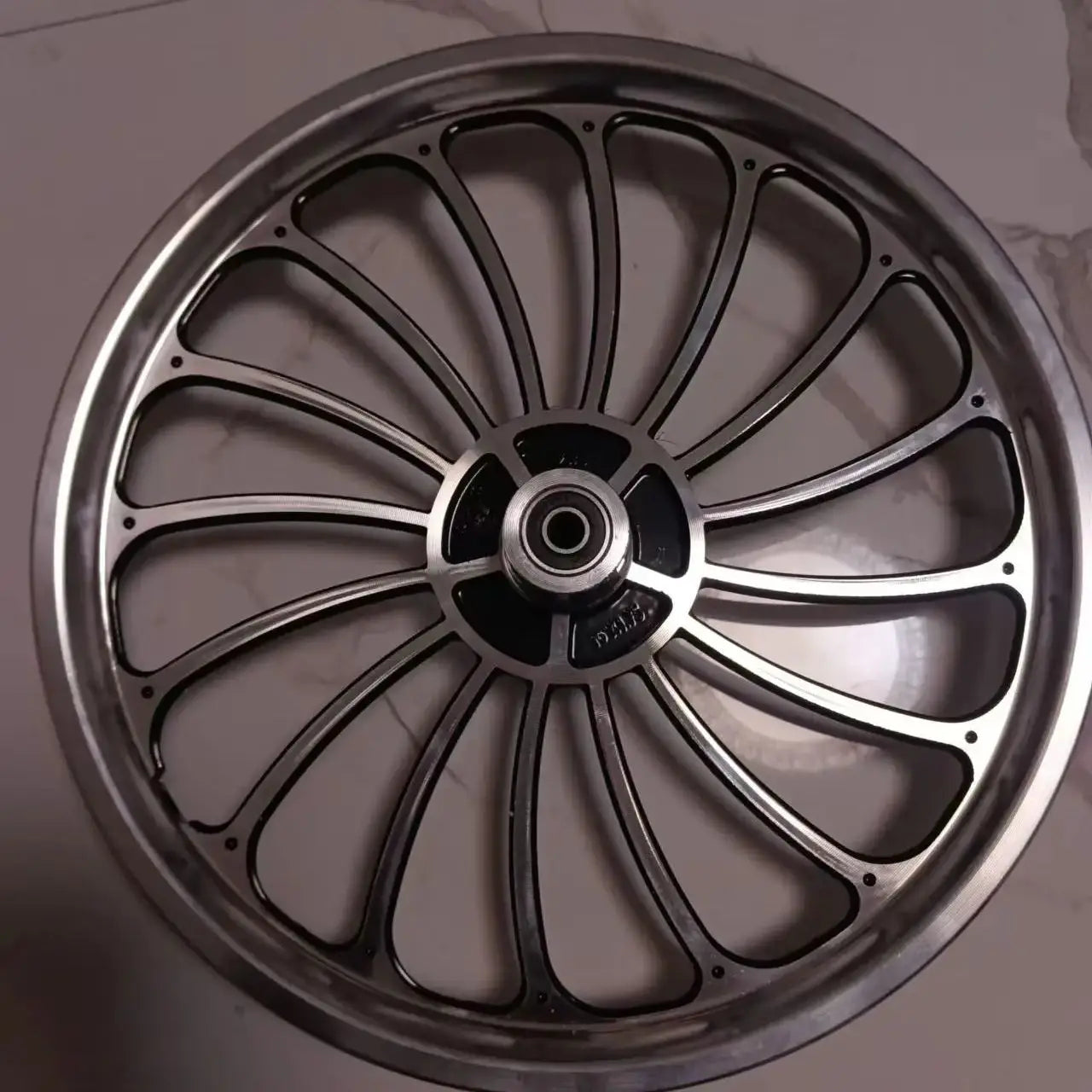 Aluminum Alloy Bicycle Wheel Set for Children, Integrated Ring, Folding Car, Disc Brake, 20 Inchlloy Wheel Hub Disc Brake