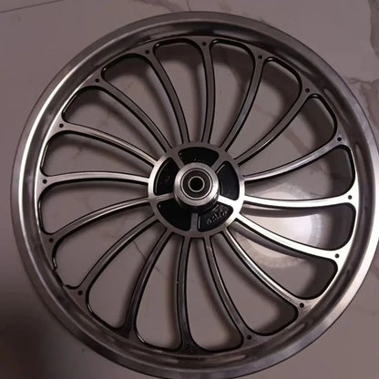 Aluminum Alloy Bicycle Wheel Set for Children, Integrated Ring, Folding Car, Disc Brake, 20 Inchlloy Wheel Hub Disc Brake