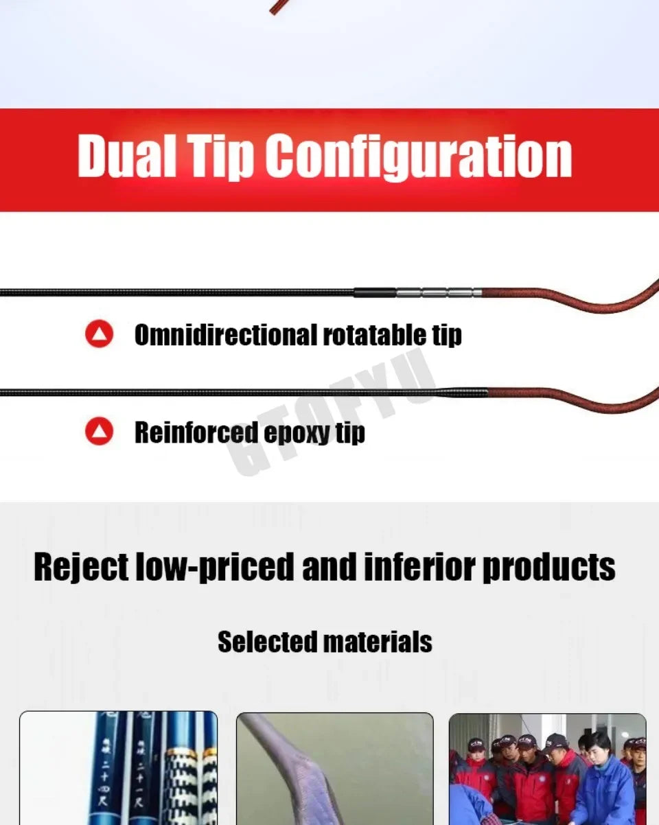 Telescopic Stream Rod 3.6M/4.5M/5.4M/6.3M/7.2M/8M/9M Carbon Reservoir Pond Fishing Rod Super Light Hard Fiber Hand Fishing Pole