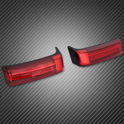 2xMotorcycle LED SaddleBag Turn Lamp Light Run Brake Light For Harley Touring Street Glide Road King FLHR Limited CVO 2014-2022