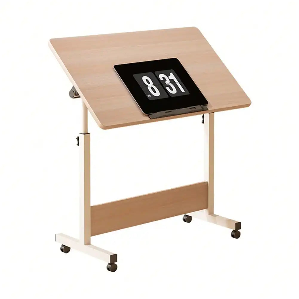 Foldable Standing Desk with Wheels – Compact Fixed-Height Table for Home Office & Small Spaces
