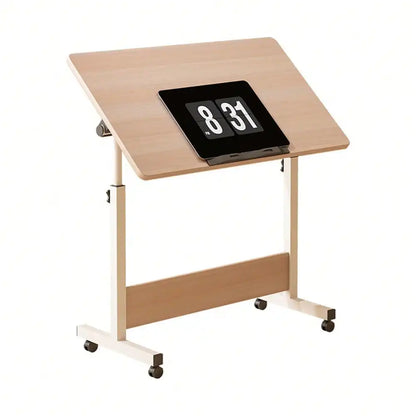 Foldable Standing Desk with Wheels – Compact Fixed-Height Table for Home Office & Small Spaces