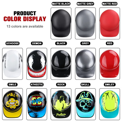 2023 NEW Gourd Baseball Cap Special Motorcycle Off-road Vehicle Battery Car Helmet Suitable For Men And Women Handsome Novel